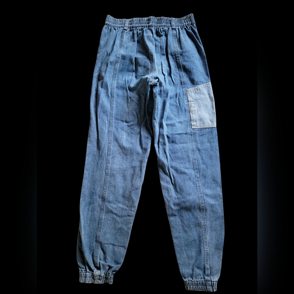 L'atiste 2 Pc Set Denim Outfit Crop‎ Top and Jogger Pants Size 6 - Picture 6 of 10